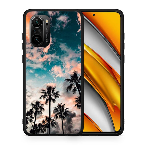 Θήκη Xiaomi Poco F3 Sky Summer από τη Smartfits με σχέδιο στο πίσω μέρος και μαύρο περίβλημα | Xiaomi Poco F3 Sky Summer case with colorful back and black bezels