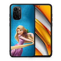 Thumbnail for Θήκη Αγίου Βαλεντίνου Xiaomi Poco F3 Tangled 2 από τη Smartfits με σχέδιο στο πίσω μέρος και μαύρο περίβλημα | Xiaomi Poco F3 Tangled 2 case with colorful back and black bezels