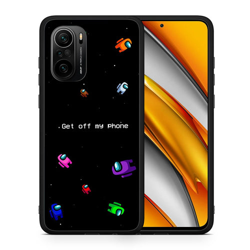 Θήκη Xiaomi Poco F3 AFK Text από τη Smartfits με σχέδιο στο πίσω μέρος και μαύρο περίβλημα | Xiaomi Poco F3 AFK Text case with colorful back and black bezels