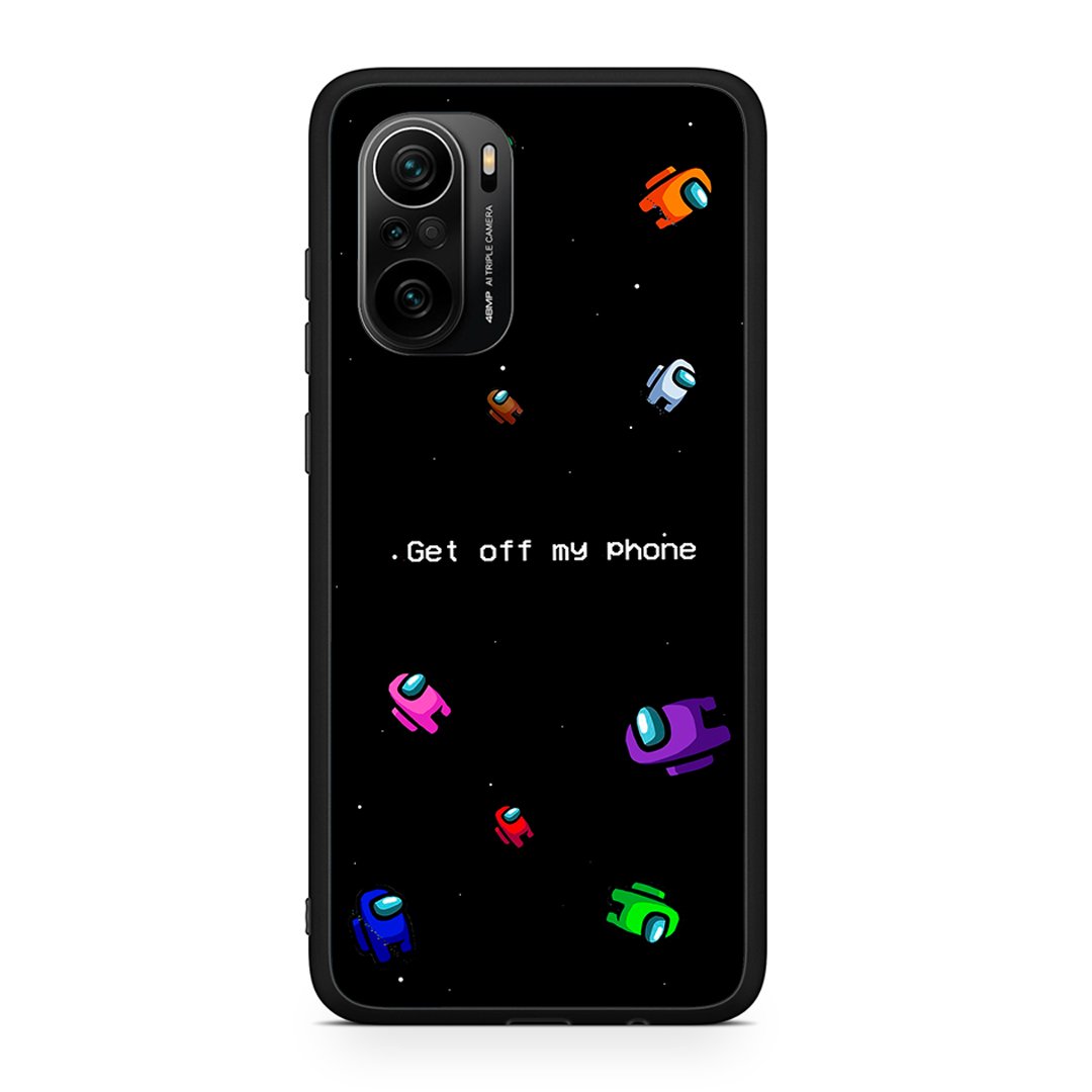 Xiaomi Poco F3 AFK Text θήκη από τη Smartfits με σχέδιο στο πίσω μέρος και μαύρο περίβλημα | Smartphone case with colorful back and black bezels by Smartfits