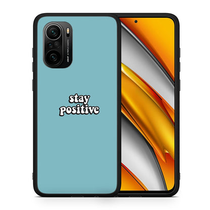 Θήκη Xiaomi Mi 11i Positive Text από τη Smartfits με σχέδιο στο πίσω μέρος και μαύρο περίβλημα | Xiaomi Mi 11i Positive Text case with colorful back and black bezels