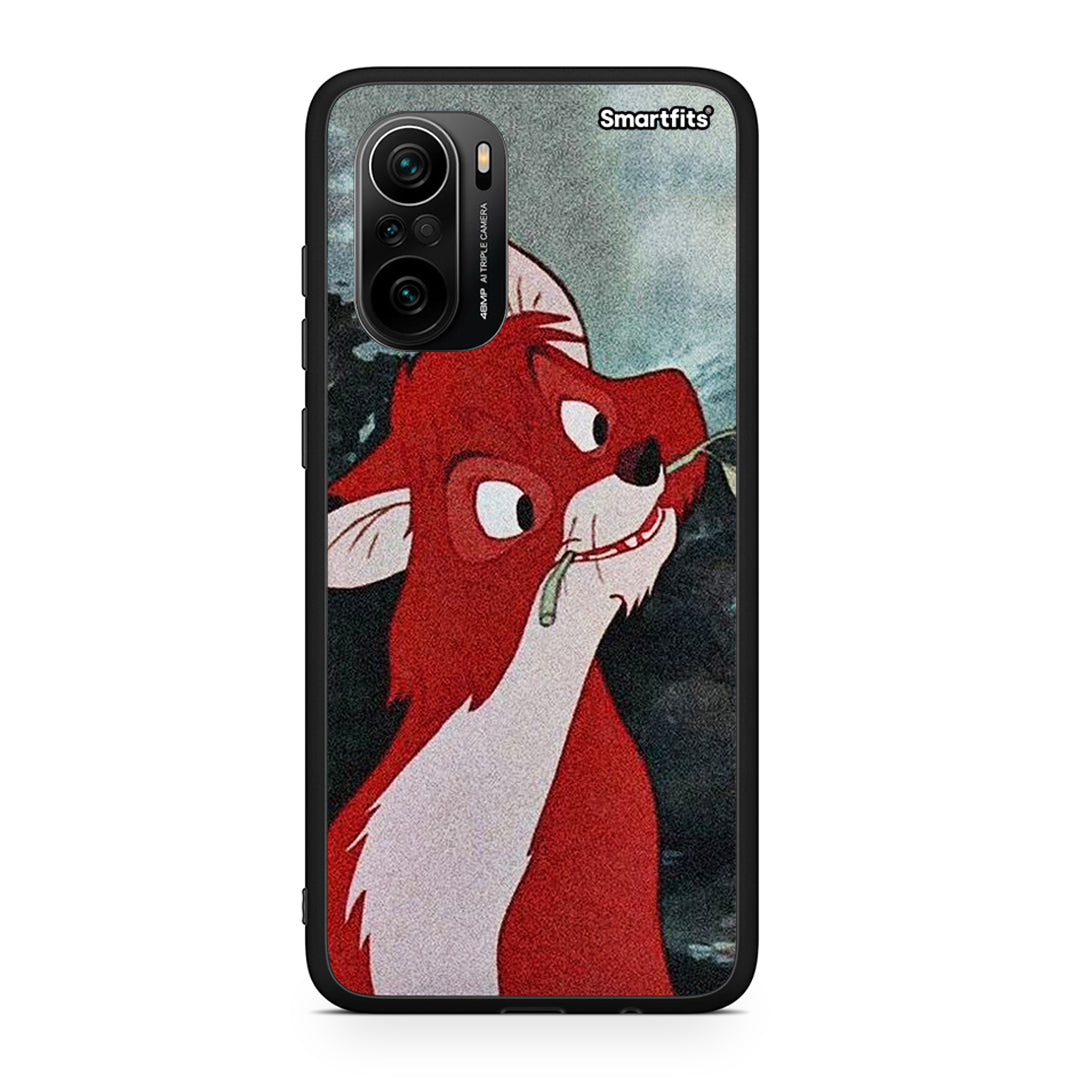 Xiaomi Mi 11i Tod And Vixey Love 1 θήκη από τη Smartfits με σχέδιο στο πίσω μέρος και μαύρο περίβλημα | Smartphone case with colorful back and black bezels by Smartfits