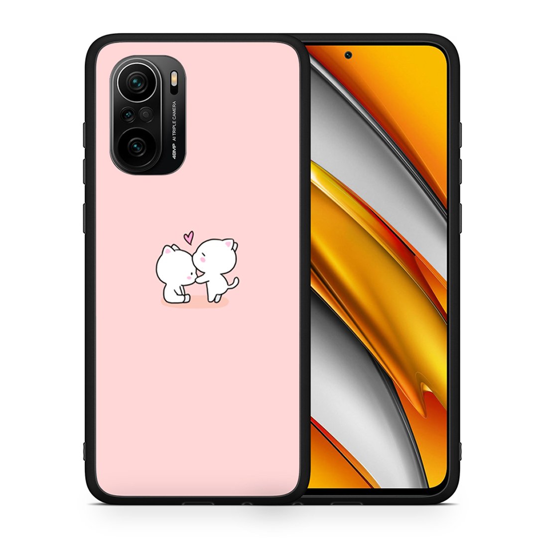 Θήκη Xiaomi Poco F3 Love Valentine από τη Smartfits με σχέδιο στο πίσω μέρος και μαύρο περίβλημα | Xiaomi Poco F3 Love Valentine case with colorful back and black bezels