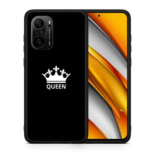 Θήκη Xiaomi Poco F3 Queen Valentine από τη Smartfits με σχέδιο στο πίσω μέρος και μαύρο περίβλημα | Xiaomi Poco F3 Queen Valentine case with colorful back and black bezels