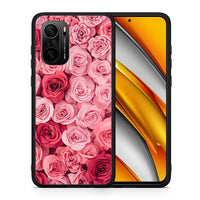 Thumbnail for Θήκη Xiaomi Poco F3 RoseGarden Valentine από τη Smartfits με σχέδιο στο πίσω μέρος και μαύρο περίβλημα | Xiaomi Poco F3 RoseGarden Valentine case with colorful back and black bezels