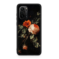 Thumbnail for Xiaomi Mi 11i Vintage Roses θήκη από τη Smartfits με σχέδιο στο πίσω μέρος και μαύρο περίβλημα | Smartphone case with colorful back and black bezels by Smartfits