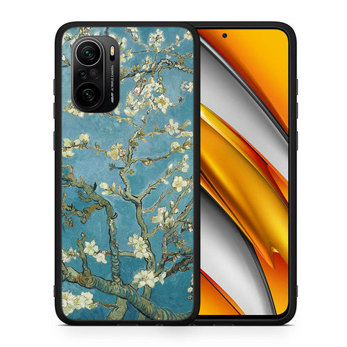 Θήκη Xiaomi Mi 11i White Blossoms από τη Smartfits με σχέδιο στο πίσω μέρος και μαύρο περίβλημα | Xiaomi Mi 11i White Blossoms case with colorful back and black bezels