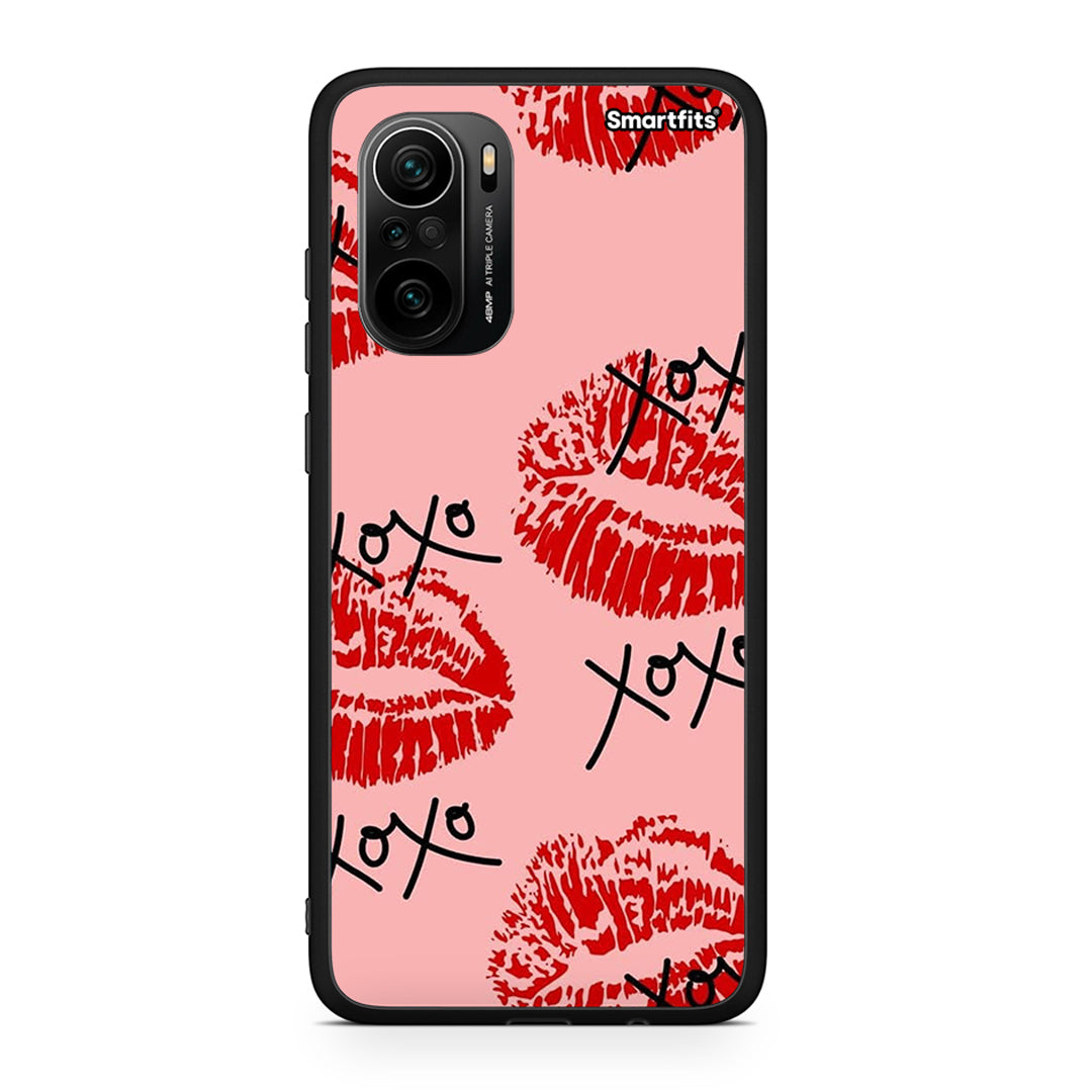 Xiaomi Mi 11i XOXO Lips θήκη από τη Smartfits με σχέδιο στο πίσω μέρος και μαύρο περίβλημα | Smartphone case with colorful back and black bezels by Smartfits