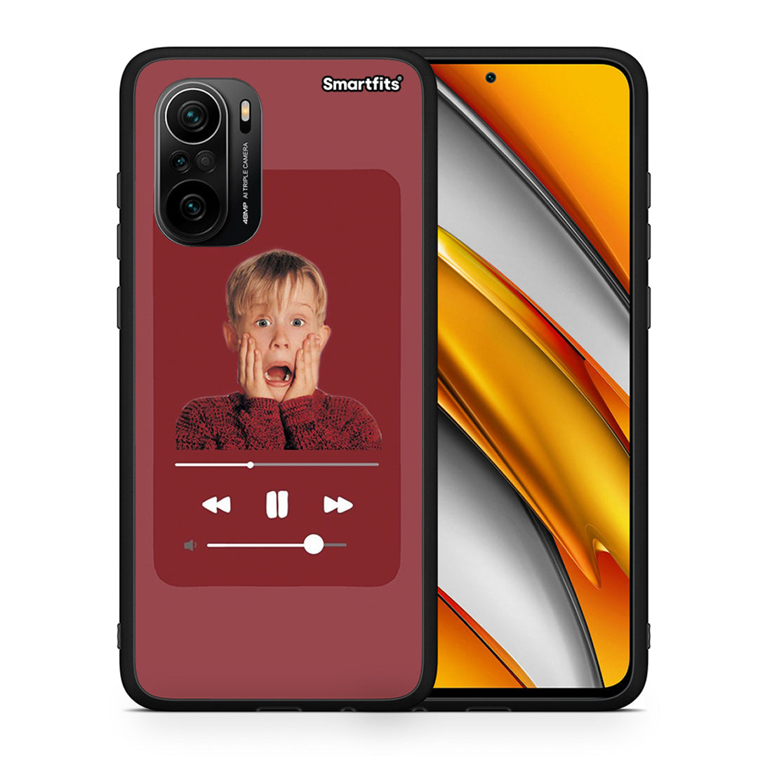 Θήκη Xiaomi Mi 11i Xmas Alone Music από τη Smartfits με σχέδιο στο πίσω μέρος και μαύρο περίβλημα | Xiaomi Mi 11i Xmas Alone Music case with colorful back and black bezels