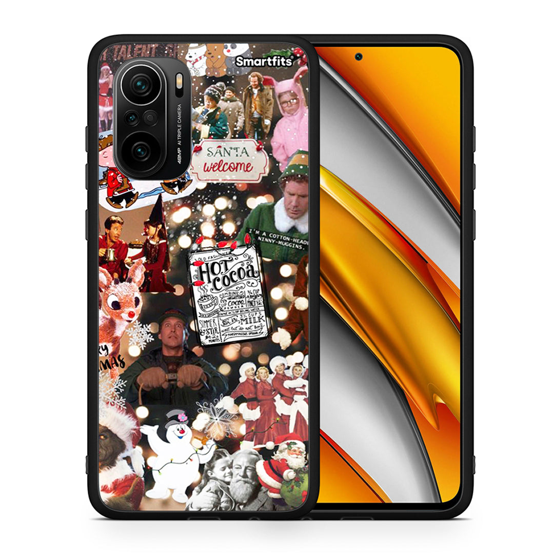 Θήκη Xiaomi Poco F3 Xmas Movies από τη Smartfits με σχέδιο στο πίσω μέρος και μαύρο περίβλημα | Xiaomi Poco F3 Xmas Movies case with colorful back and black bezels