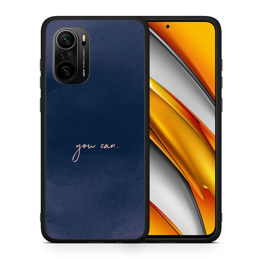Θήκη Xiaomi Poco F3 You Can από τη Smartfits με σχέδιο στο πίσω μέρος και μαύρο περίβλημα | Xiaomi Poco F3 You Can case with colorful back and black bezels