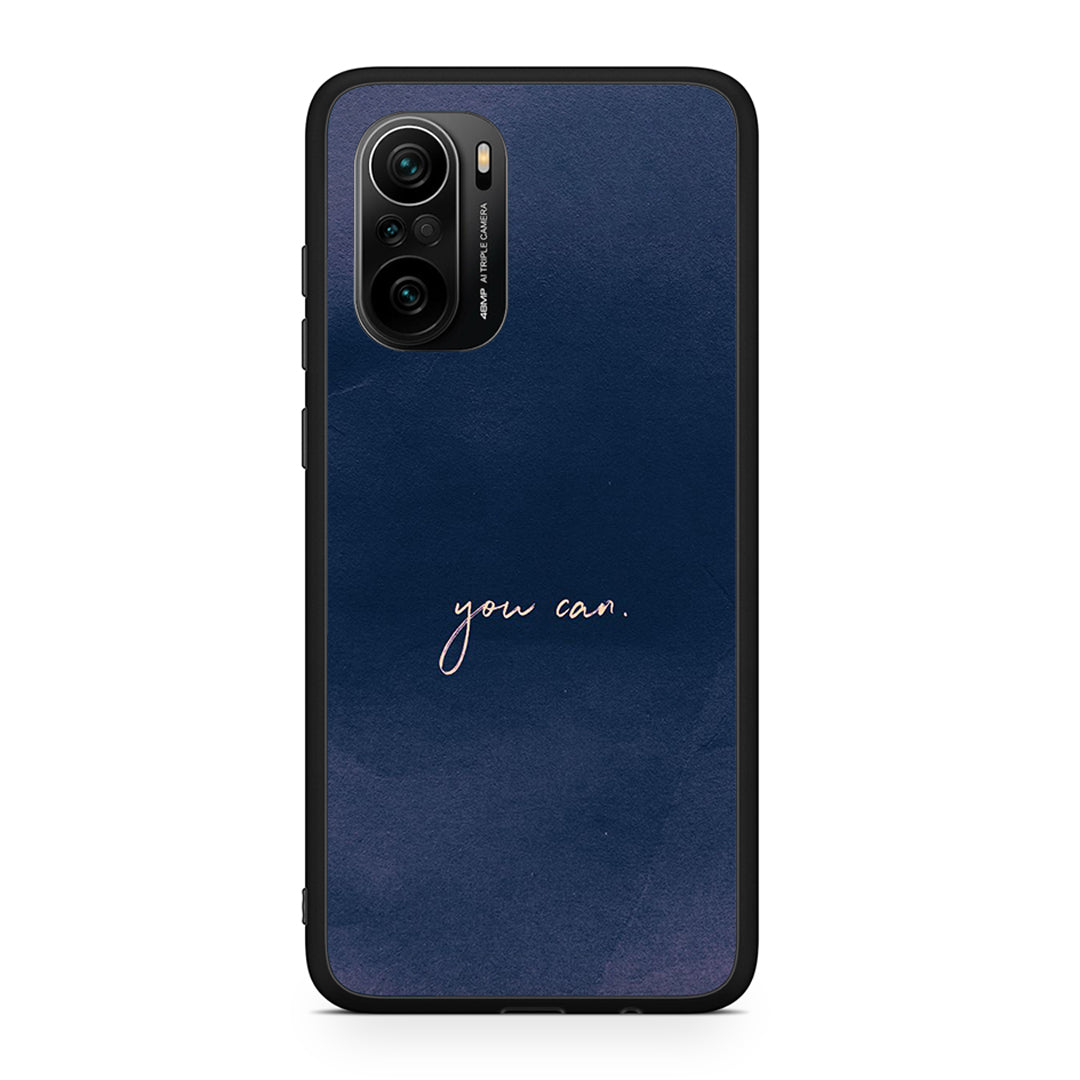 Xiaomi Poco F3 You Can θήκη από τη Smartfits με σχέδιο στο πίσω μέρος και μαύρο περίβλημα | Smartphone case with colorful back and black bezels by Smartfits