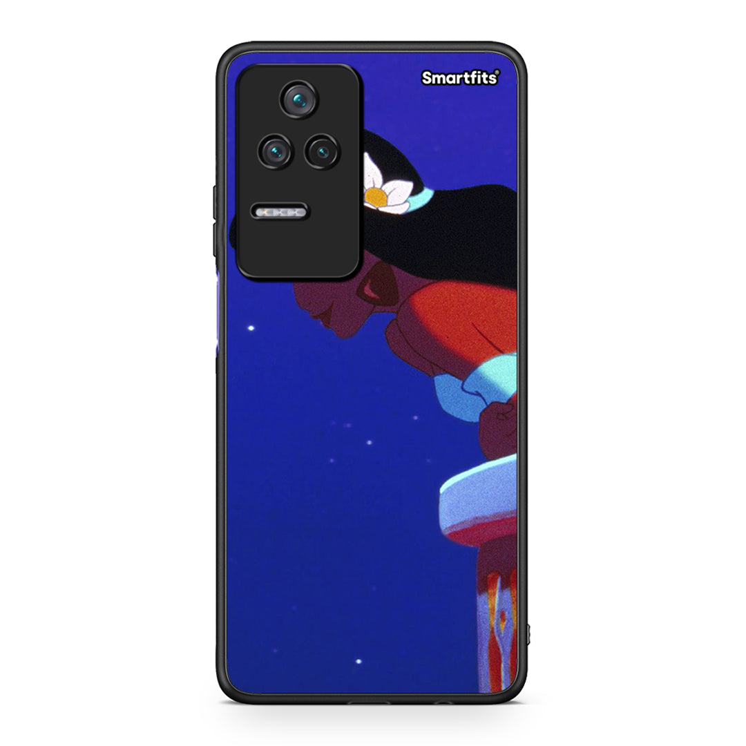 Xiaomi Poco F4 / Redmi K40S Alladin And Jasmine Love 2 θήκη από τη Smartfits με σχέδιο στο πίσω μέρος και μαύρο περίβλημα | Smartphone case with colorful back and black bezels by Smartfits