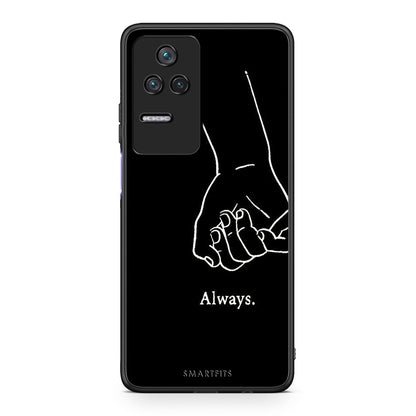 Xiaomi Poco F4 / Redmi K40S Always & Forever 2 Θήκη Αγίου Βαλεντίνου από τη Smartfits με σχέδιο στο πίσω μέρος και μαύρο περίβλημα | Smartphone case with colorful back and black bezels by Smartfits