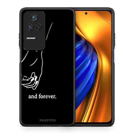 Θήκη Αγίου Βαλεντίνου Xiaomi Poco F4 / Redmi K40S Always & Forever 1 από τη Smartfits με σχέδιο στο πίσω μέρος και μαύρο περίβλημα | Xiaomi Poco F4 / Redmi K40S Always & Forever 1 case with colorful back and black bezels
