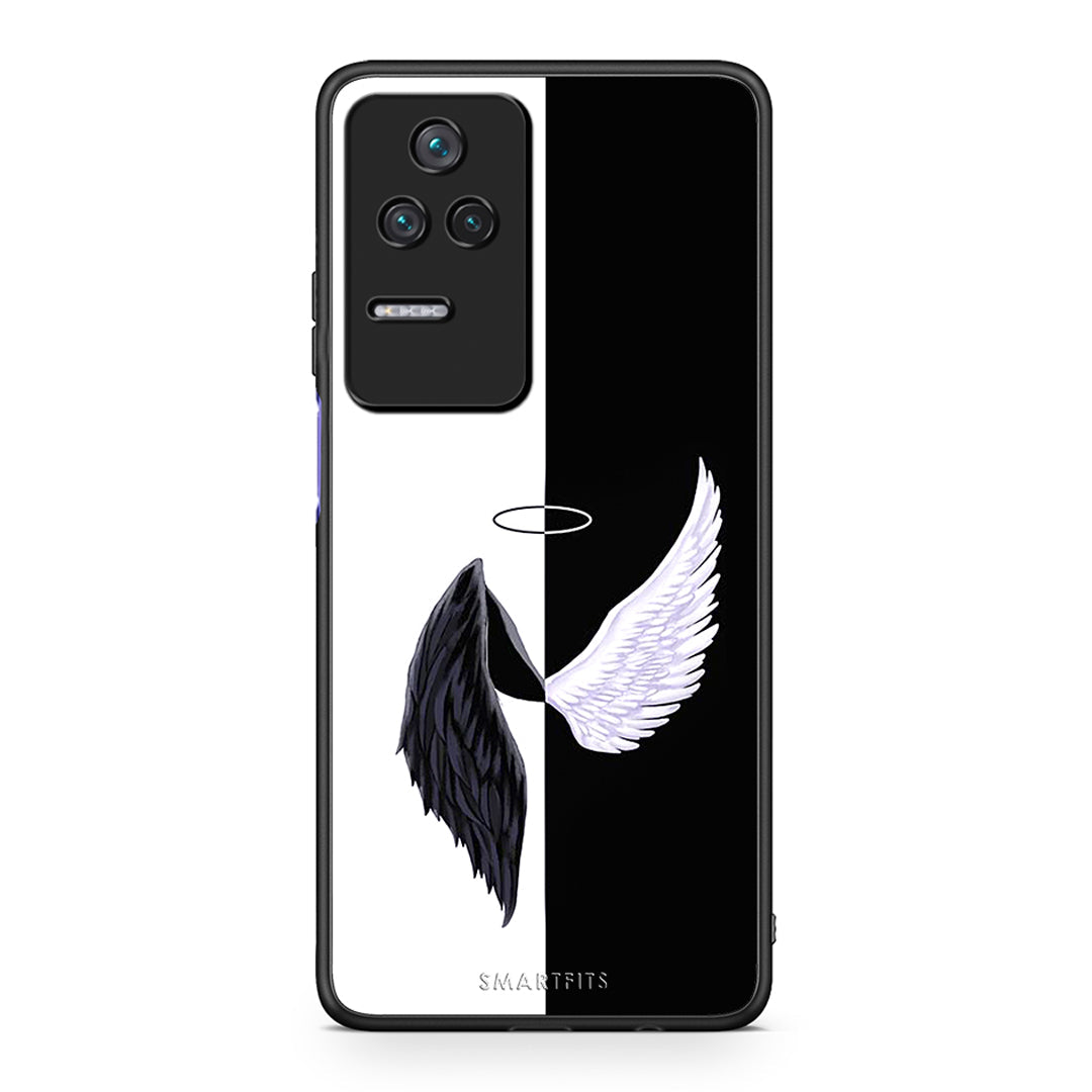 Xiaomi Poco F4 / Redmi K40S Angels Demons θήκη από τη Smartfits με σχέδιο στο πίσω μέρος και μαύρο περίβλημα | Smartphone case with colorful back and black bezels by Smartfits