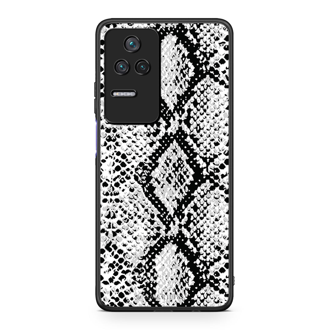 24 - Xiaomi Poco F4 / Redmi K40S White Snake Animal case, cover, bumper