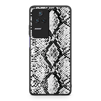 24 - Xiaomi Poco F4 / Redmi K40S White Snake Animal case, cover, bumper