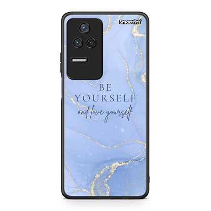 Xiaomi Poco F4 / Redmi K40S Be Yourself θήκη από τη Smartfits με σχέδιο στο πίσω μέρος και μαύρο περίβλημα | Smartphone case with colorful back and black bezels by Smartfits