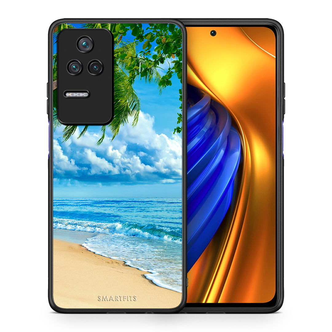 Θήκη Xiaomi Poco F4 / Redmi K40S Beautiful Beach από τη Smartfits με σχέδιο στο πίσω μέρος και μαύρο περίβλημα | Xiaomi Poco F4 / Redmi K40S Beautiful Beach case with colorful back and black bezels