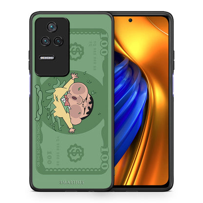 Θήκη Αγίου Βαλεντίνου Xiaomi Poco F4 / Redmi K40S Big Money από τη Smartfits με σχέδιο στο πίσω μέρος και μαύρο περίβλημα | Xiaomi Poco F4 / Redmi K40S Big Money case with colorful back and black bezels