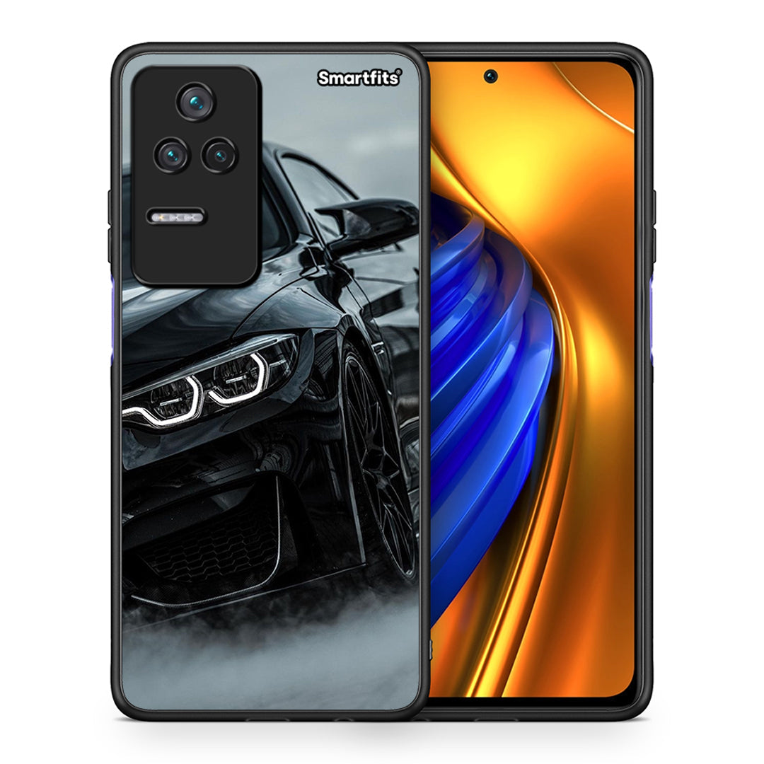 Θήκη Xiaomi Poco F4 / Redmi K40S Black BMW από τη Smartfits με σχέδιο στο πίσω μέρος και μαύρο περίβλημα | Xiaomi Poco F4 / Redmi K40S Black BMW case with colorful back and black bezels