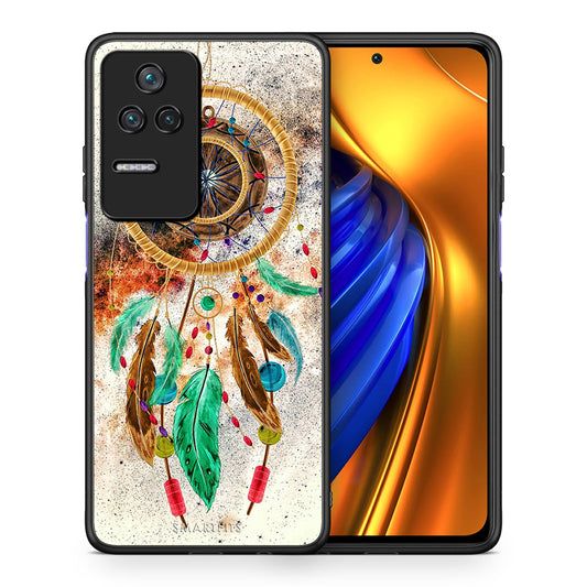 Θήκη Xiaomi Poco F4 / Redmi K40S DreamCatcher Boho από τη Smartfits με σχέδιο στο πίσω μέρος και μαύρο περίβλημα | Xiaomi Poco F4 / Redmi K40S DreamCatcher Boho case with colorful back and black bezels