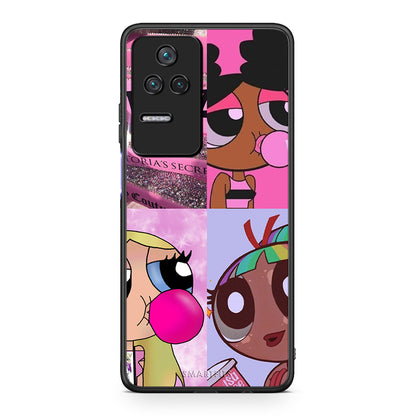 Xiaomi Poco F4 / Redmi K40S Bubble Girls Θήκη Αγίου Βαλεντίνου από τη Smartfits με σχέδιο στο πίσω μέρος και μαύρο περίβλημα | Smartphone case with colorful back and black bezels by Smartfits