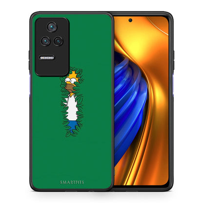 Θήκη Αγίου Βαλεντίνου Xiaomi Poco F4 / Redmi K40S Bush Man από τη Smartfits με σχέδιο στο πίσω μέρος και μαύρο περίβλημα | Xiaomi Poco F4 / Redmi K40S Bush Man case with colorful back and black bezels