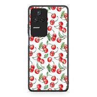 Thumbnail for Xiaomi Poco F4 / Redmi K40S Cherry Summer θήκη από τη Smartfits με σχέδιο στο πίσω μέρος και μαύρο περίβλημα | Smartphone case with colorful back and black bezels by Smartfits