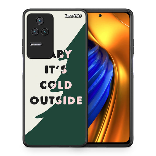 Θήκη Xiaomi Poco F4 / Redmi K40S Cold Outside από τη Smartfits με σχέδιο στο πίσω μέρος και μαύρο περίβλημα | Xiaomi Poco F4 / Redmi K40S Cold Outside case with colorful back and black bezels