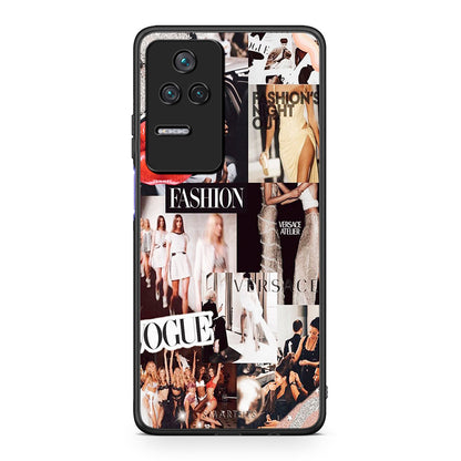 Xiaomi Poco F4 / Redmi K40S Collage Fashion Θήκη Αγίου Βαλεντίνου από τη Smartfits με σχέδιο στο πίσω μέρος και μαύρο περίβλημα | Smartphone case with colorful back and black bezels by Smartfits