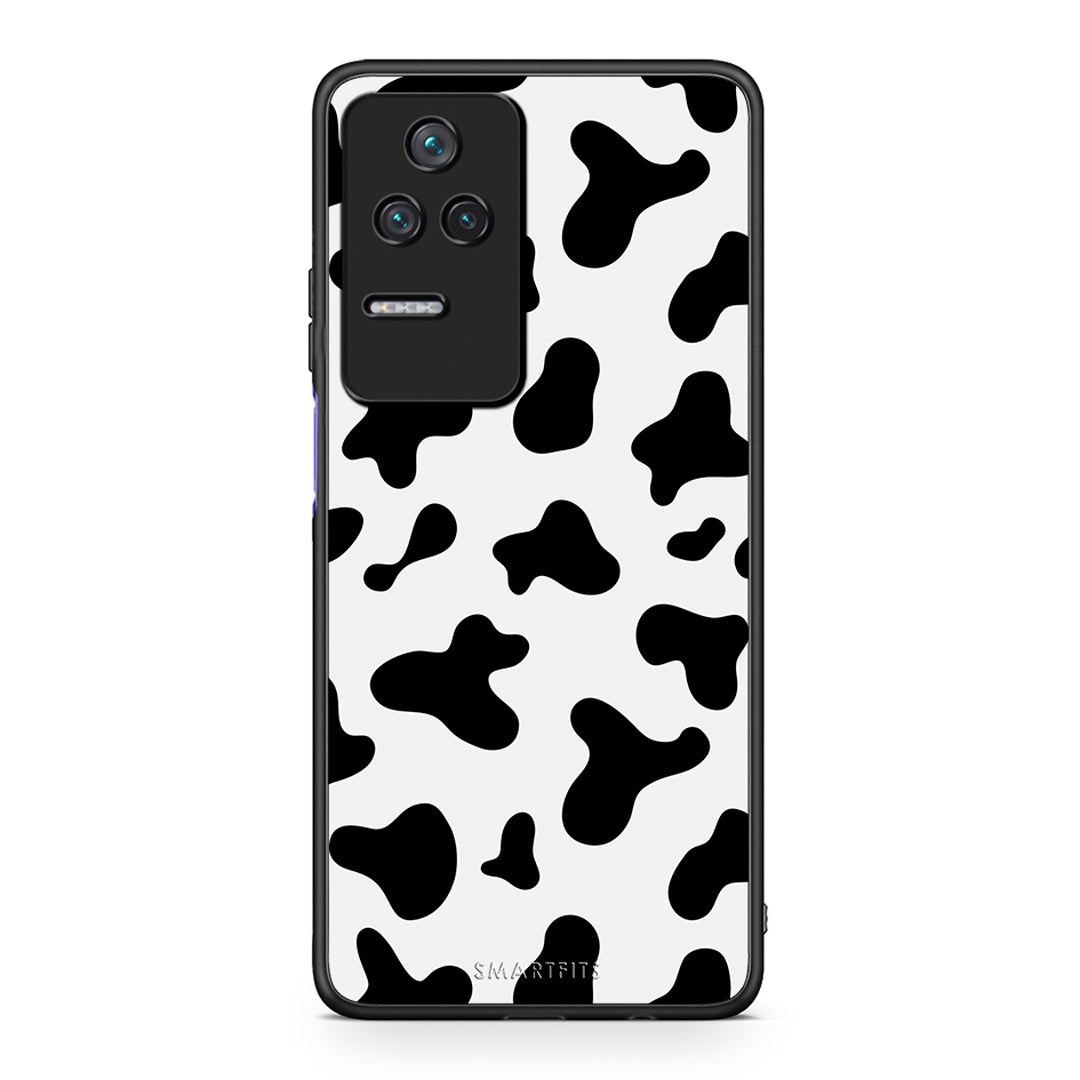 Xiaomi Poco F4 / Redmi K40S Cow Print θήκη από τη Smartfits με σχέδιο στο πίσω μέρος και μαύρο περίβλημα | Smartphone case with colorful back and black bezels by Smartfits