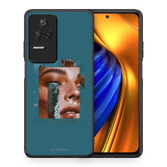 Θήκη Xiaomi Poco F4 / Redmi K40S Cry An Ocean από τη Smartfits με σχέδιο στο πίσω μέρος και μαύρο περίβλημα | Xiaomi Poco F4 / Redmi K40S Cry An Ocean case with colorful back and black bezels