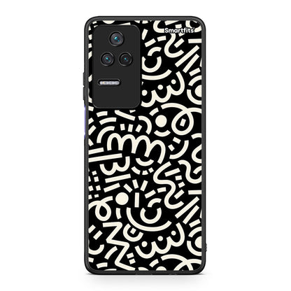 Xiaomi Poco F4 / Redmi K40S Doodle Art θήκη από τη Smartfits με σχέδιο στο πίσω μέρος και μαύρο περίβλημα | Smartphone case with colorful back and black bezels by Smartfits
