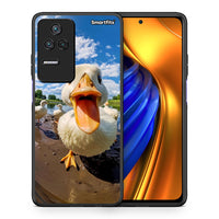Thumbnail for Θήκη Xiaomi Poco F4 / Redmi K40S Duck Face από τη Smartfits με σχέδιο στο πίσω μέρος και μαύρο περίβλημα | Xiaomi Poco F4 / Redmi K40S Duck Face case with colorful back and black bezels