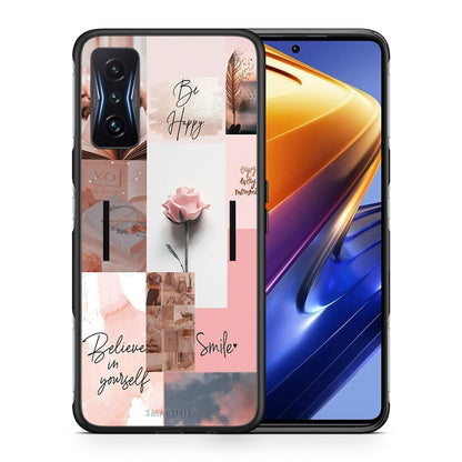 Θήκη Xiaomi Poco F4 GT Aesthetic Collage από τη Smartfits με σχέδιο στο πίσω μέρος και μαύρο περίβλημα | Xiaomi Poco F4 GT Aesthetic Collage case with colorful back and black bezels