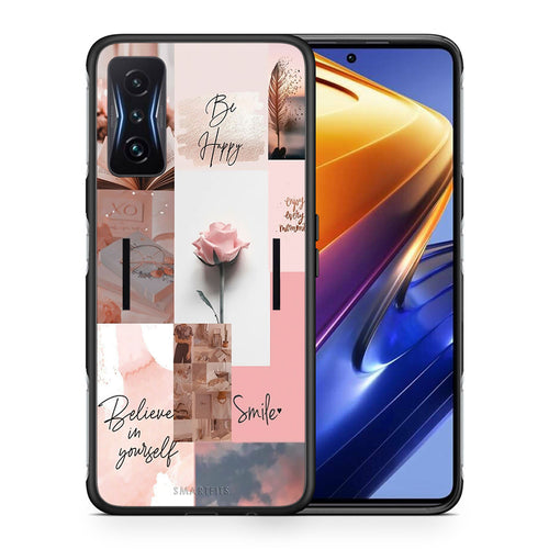 Θήκη Xiaomi Poco F4 GT Aesthetic Collage από τη Smartfits με σχέδιο στο πίσω μέρος και μαύρο περίβλημα | Xiaomi Poco F4 GT Aesthetic Collage case with colorful back and black bezels
