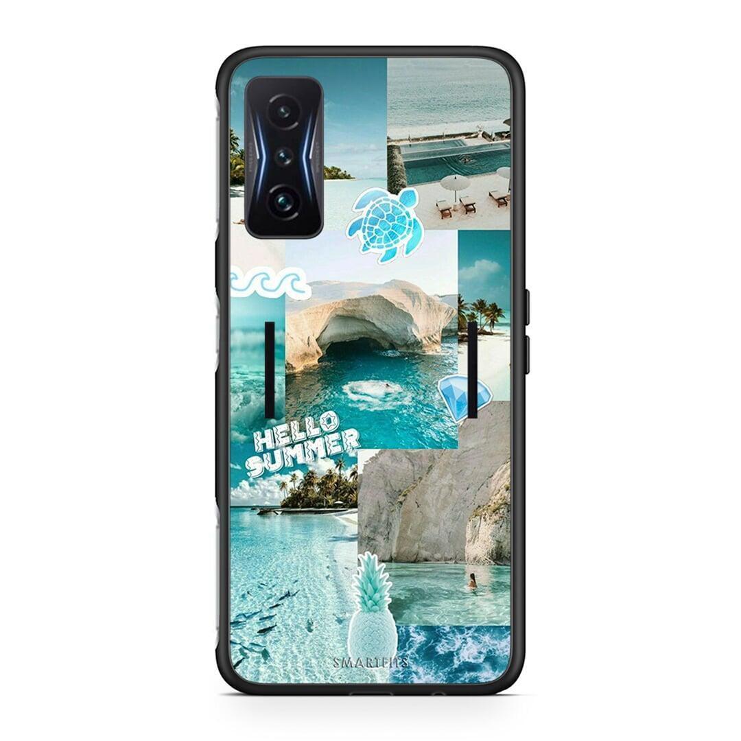 Xiaomi Poco F4 GT Aesthetic Summer Θήκη από τη Smartfits με σχέδιο στο πίσω μέρος και μαύρο περίβλημα | Smartphone case with colorful back and black bezels by Smartfits