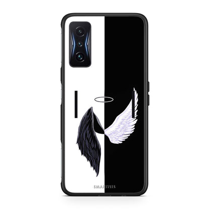Xiaomi Poco F4 GT Angels Demons θήκη από τη Smartfits με σχέδιο στο πίσω μέρος και μαύρο περίβλημα | Smartphone case with colorful back and black bezels by Smartfits