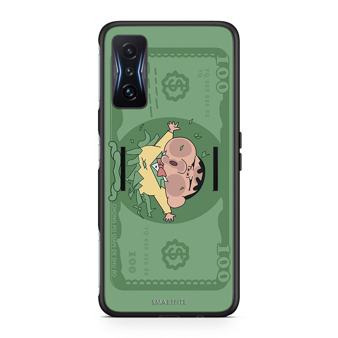 Xiaomi Poco F4 GT Big Money Θήκη Αγίου Βαλεντίνου από τη Smartfits με σχέδιο στο πίσω μέρος και μαύρο περίβλημα | Smartphone case with colorful back and black bezels by Smartfits