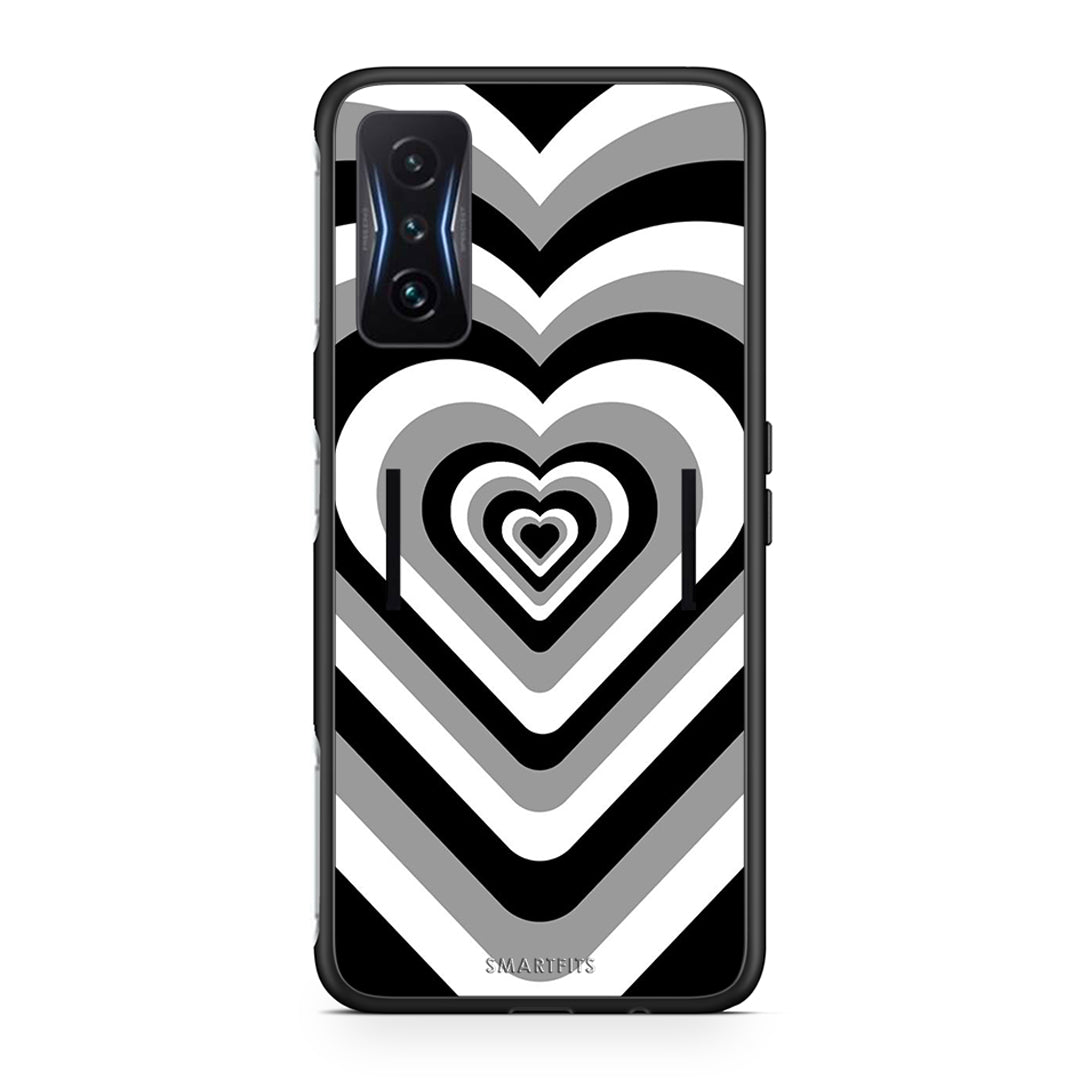 Xiaomi Poco F4 GT Black Hearts θήκη από τη Smartfits με σχέδιο στο πίσω μέρος και μαύρο περίβλημα | Smartphone case with colorful back and black bezels by Smartfits
