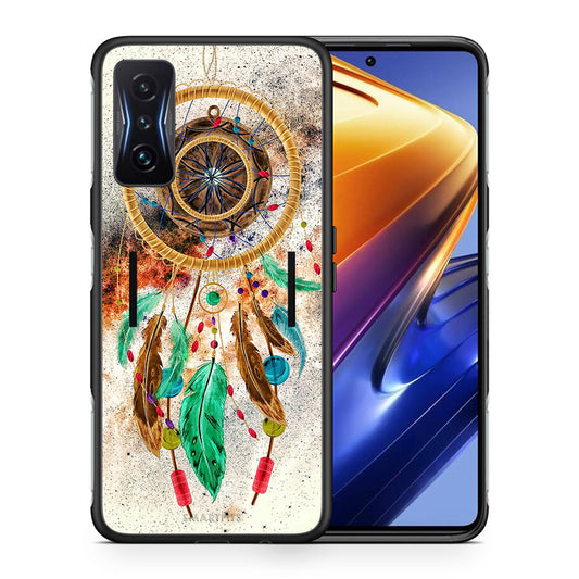 Θήκη Xiaomi Poco F4 GT DreamCatcher Boho από τη Smartfits με σχέδιο στο πίσω μέρος και μαύρο περίβλημα | Xiaomi Poco F4 GT DreamCatcher Boho case with colorful back and black bezels