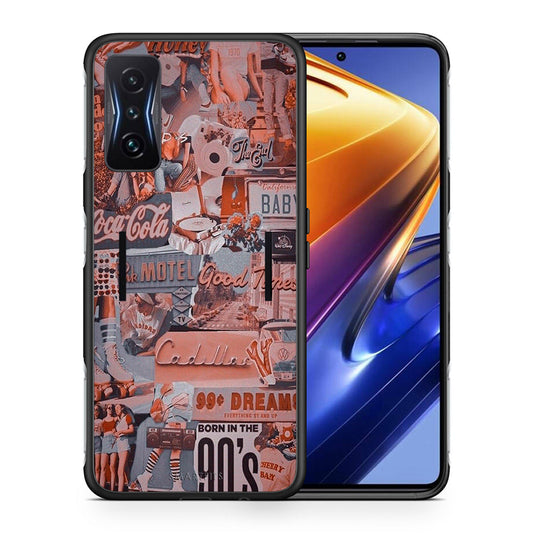 Θήκη Xiaomi Poco F4 GT Born In 90s από τη Smartfits με σχέδιο στο πίσω μέρος και μαύρο περίβλημα | Xiaomi Poco F4 GT Born In 90s case with colorful back and black bezels