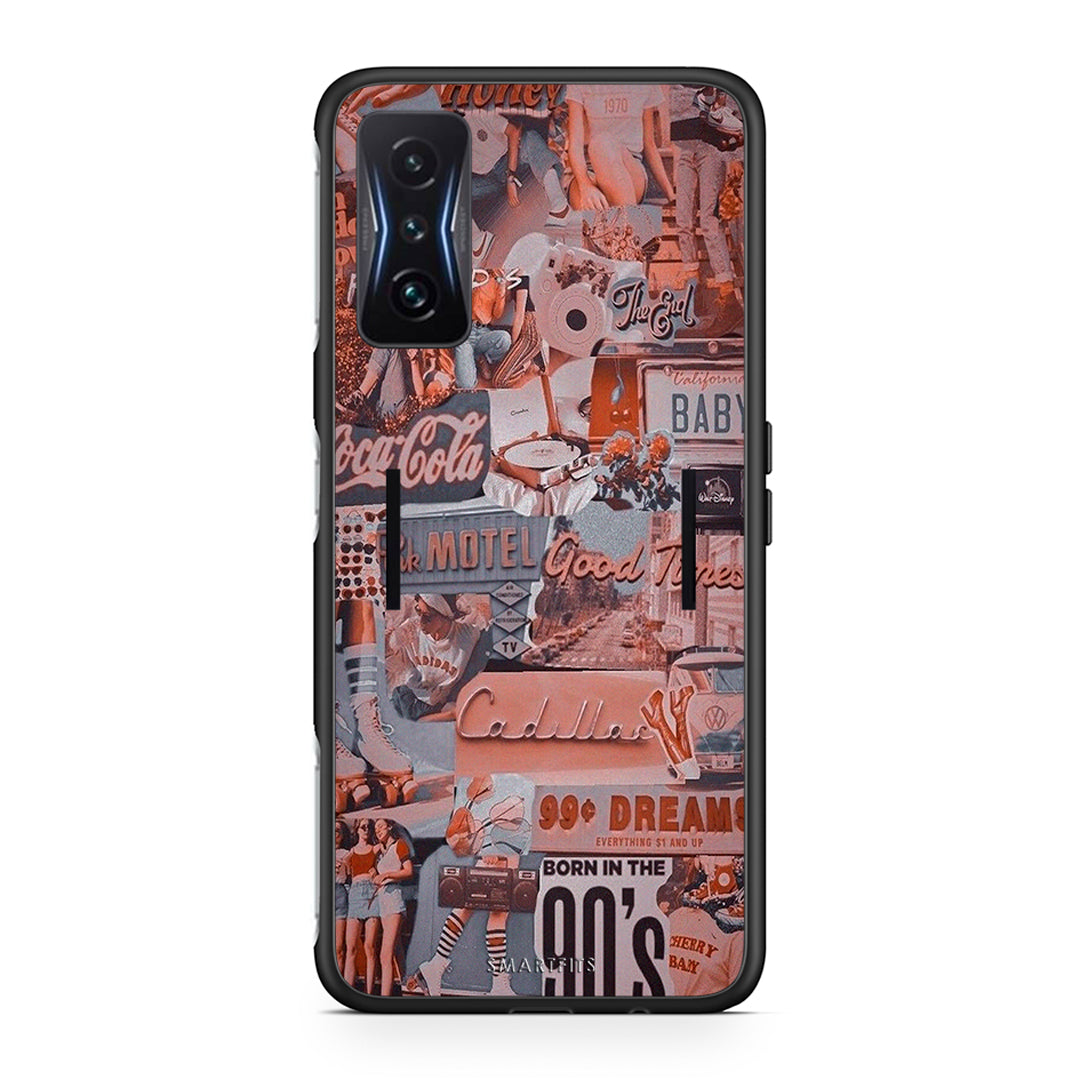 Xiaomi Poco F4 GT Born In 90s θήκη από τη Smartfits με σχέδιο στο πίσω μέρος και μαύρο περίβλημα | Smartphone case with colorful back and black bezels by Smartfits
