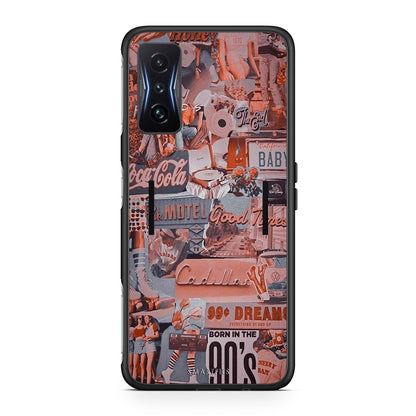 Xiaomi Poco F4 GT Born In 90s θήκη από τη Smartfits με σχέδιο στο πίσω μέρος και μαύρο περίβλημα | Smartphone case with colorful back and black bezels by Smartfits