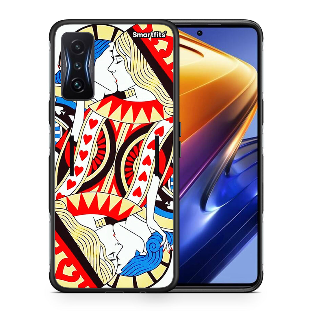 Θήκη Xiaomi Poco F4 GT Card Love από τη Smartfits με σχέδιο στο πίσω μέρος και μαύρο περίβλημα | Xiaomi Poco F4 GT Card Love case with colorful back and black bezels