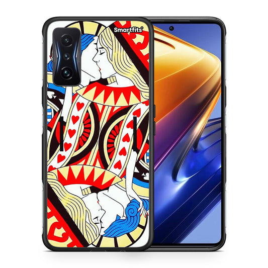 Θήκη Xiaomi Poco F4 GT Card Love από τη Smartfits με σχέδιο στο πίσω μέρος και μαύρο περίβλημα | Xiaomi Poco F4 GT Card Love case with colorful back and black bezels