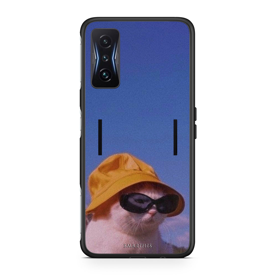 Xiaomi Poco F4 GT Cat Diva θήκη από τη Smartfits με σχέδιο στο πίσω μέρος και μαύρο περίβλημα | Smartphone case with colorful back and black bezels by Smartfits