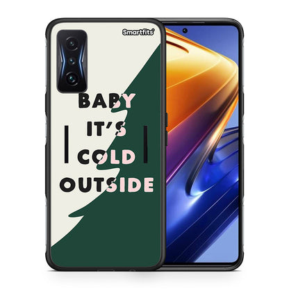 Θήκη Xiaomi Poco F4 GT Cold Outside από τη Smartfits με σχέδιο στο πίσω μέρος και μαύρο περίβλημα | Xiaomi Poco F4 GT Cold Outside case with colorful back and black bezels